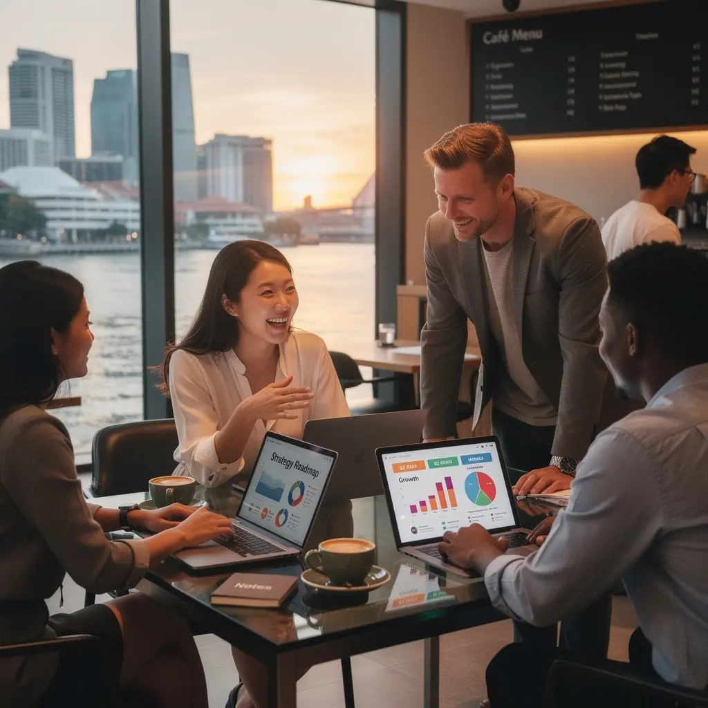 Modern office environment